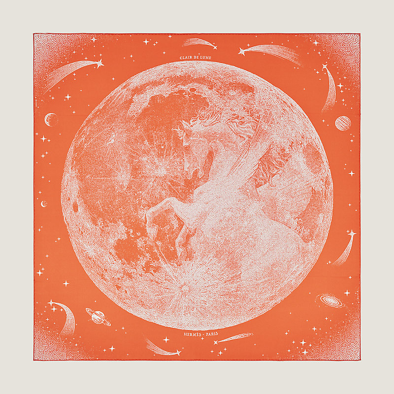 Clair de Lune double face scarf 90 | Hermès Mainland China Clair de Lune double face scarf 90 | Hermès Mainland China